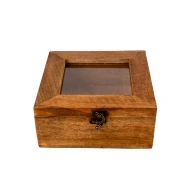 Candlelight Mango Wood Trinket Box