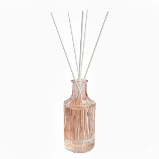 CandleLight 150ML Ridged Diffuser Pink With 10% Pink Petals Scent 