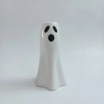 Candlelight Ceramic Halloween Ghost Vase/Planter