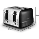 Tower Ash 4-Slice Toaster with Dual Controls, Defrost/Reheat/Cancel, 1850W, Black & Chrome, T20081BLK Shop quality Tower Ash 4-Slice Toaster with Dual Controls, Defrost/Reheat/Cancel, 1850W, Black & Chrome in Kenya from vituzote.com Shop in-store or online and get countrywide delivery!