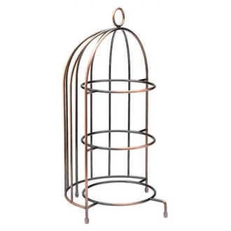 Utopia Birdcage Copper Finish Stainless Steel Cake Stand