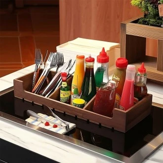 Neville Genware Rustic Wooden Display Crate GN 2/4