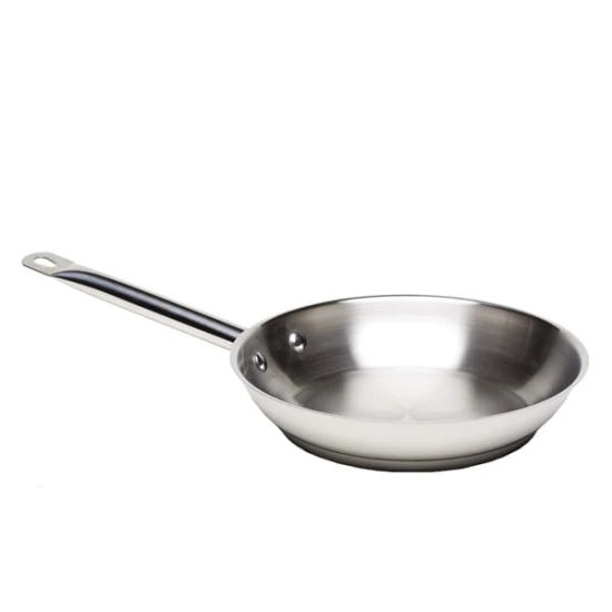  Neville Genware Frypan  Stainless Steel 28 x 5.5cm (Dia x H) 18/4 