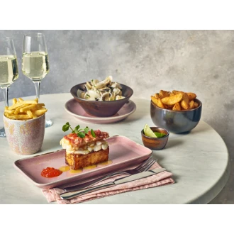 Neville GenWare Terra Porcelain Rustic Copper Conical Bowl 16cm 16 x 6cm (Dia x H) - 54.5cl/19.2oz