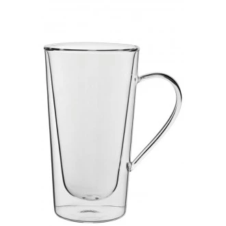 Utopia Double Walled Tall Handled Latte, 340 ml