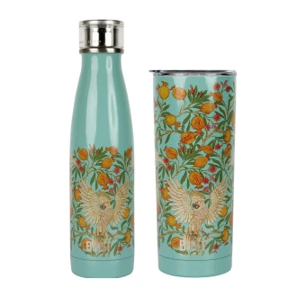 BUILT V&A Double Walled Stainless Steel Water Bottle Cockatoo, 500ml
