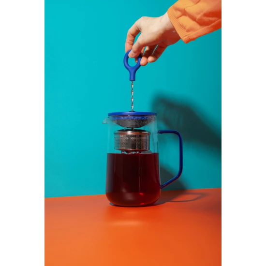 Shop quality La Cafetière  Gyro  4 Cup Glass Spinning Tea Infuser with Blue Lid, 1.25L in Kenya from vituzote.com Shop in-store or online and get countrywide delivery!