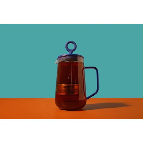 Shop quality La Cafetière  Gyro  4 Cup Glass Spinning Tea Infuser with Blue Lid, 1.25L in Kenya from vituzote.com Shop in-store or online and get countrywide delivery!
