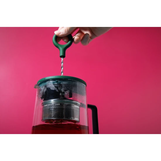 Shop quality La Cafetière  Gyro  4 Cup Glass Spinning Tea Infuser with Green Lid, 1.25L in Kenya from vituzote.com Shop in-store or online and get countrywide delivery!