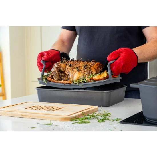 Shop quality MasterClass 2 Piece Roast And Rest Set With Handles, Silicone Rack Resting Board To Carve and Serve in Kenya from vituzote.com Shop in-store or online and get countrywide delivery!