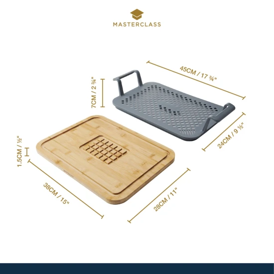 Shop quality MasterClass 2 Piece Roast And Rest Set With Handles, Silicone Rack Resting Board To Carve and Serve in Kenya from vituzote.com Shop in-store or online and get countrywide delivery!