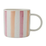 Mikasa Pink and Red Stripe Mug, 380ML