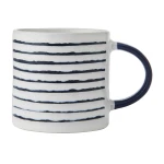 Mikasa Striped Stoneware Mug, 390ml