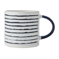 Mikasa Striped Stoneware Mug, 390ml