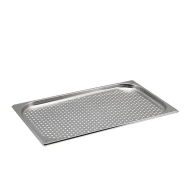 Neville Genware Perforated St/St Gastronorm Pan 1/1 - 20mm Deep