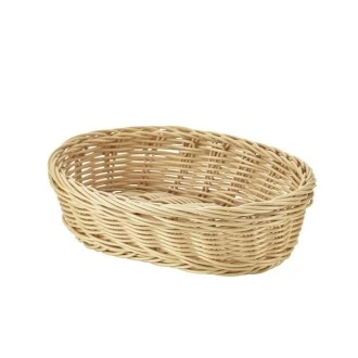 Neville Genware Oval Polywicker Basket 22.5 x 15.5 x 6.5cm