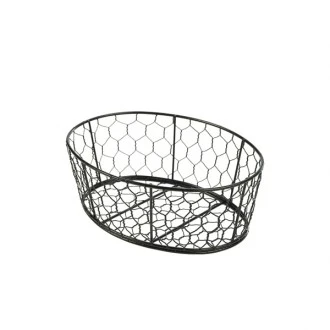 Neville Genware Black Wire Basket 24X18X8.5cm