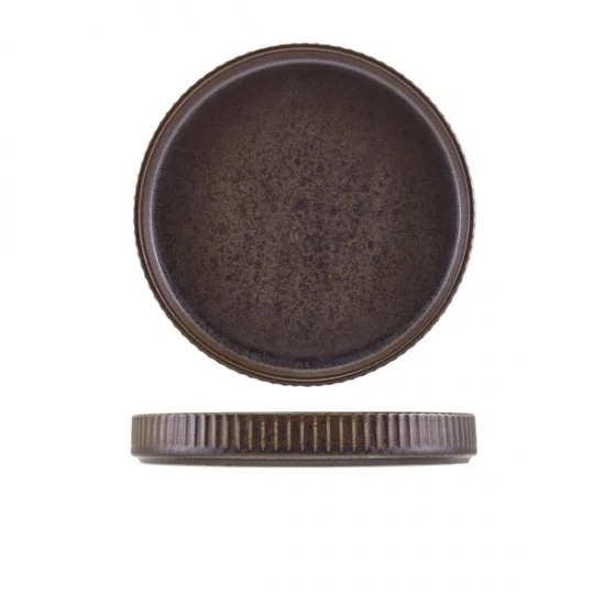 Shop quality Neville Genware Terra Porcelain Black Fluted Presentation Plate, 20.5cm in Kenya from vituzote.com Shop in-store or online and get countrywide delivery!