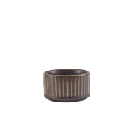 Neville Genware Terra Porcelain Black Fluted Ramekin 7cl/2.5oz