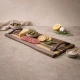 QP Flowline Signature Charcuterie & Serving Board - Dark  (L: 60cm x W: 22cm)