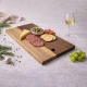 QP Grainline Serving Board - Natural & Chocolate (L: 47cm x W: 24cm)