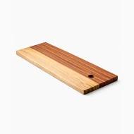 Bongo QP Grainline Serving Board - Natural & Chocolate (L: 47cm x D: 24cm)