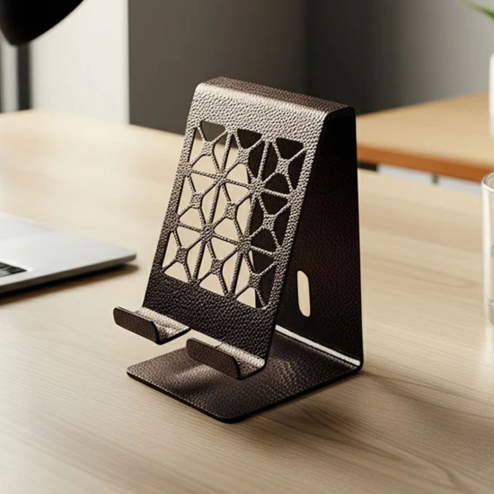 Shop quality Zuri Desk Mobile Phone Holder (Steel) – Geometric Design Bronze in Kenya from vituzote.com Shop in-store or online and get countrywide delivery!
