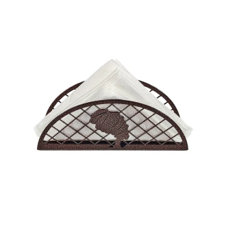 Zuri Semi Circle Heavy Base Serviette Napkin Holder – Lady Design Bronze