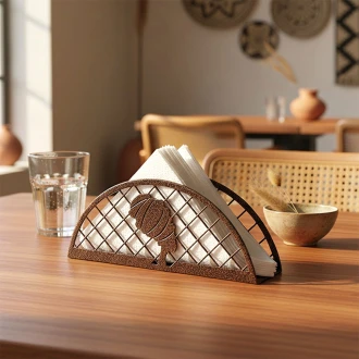 Zuri Semi Circle Heavy Base Serviette Napkin Holder – Lady Design Bronze