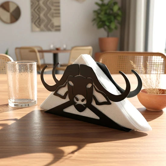 Shop quality Zuri Buffalo Design Serviette Napkin Holder, Made in Kenya in Kenya from vituzote.com Shop in-store or online and get countrywide delivery!