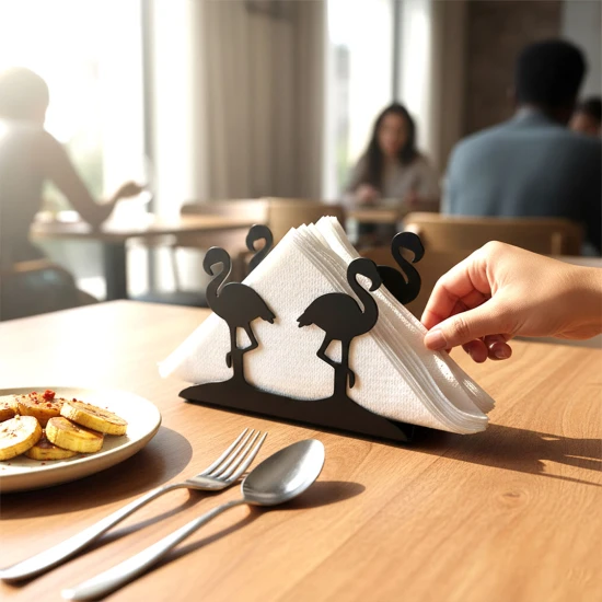 Shop quality Zuri Flamingo Design Stylish Duo Serviette Holder- Matte Black in Kenya from vituzote.com Shop in-store or online and get countrywide delivery!