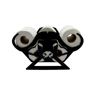 Zuri Buffalo Design Toilet Roll Holder ( Up to 7 Rolls)