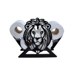 Zuri Lion Design Toilet Roll Holder ( Up to 7 Rolls)