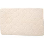 Kittrich Stephan Roberts Embroidered Memory Foam Bath Mat with Water Shield Technology, 17'' x 24'', Angora