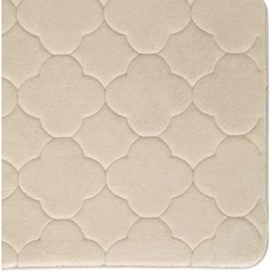 Kittrich Stephan Roberts Embroidered Memory Foam Bath Mat with Water Shield Technology, 17 x 24 , Angora, 24N-EM7V17-12 Shop quality Kittrich Stephan Roberts Embroidered Memory Foam Bath Mat with Water Shield Technology, 17 x 24 , Angora in Kenya from vituzote.com Shop in-store or online and get countrywide delivery!