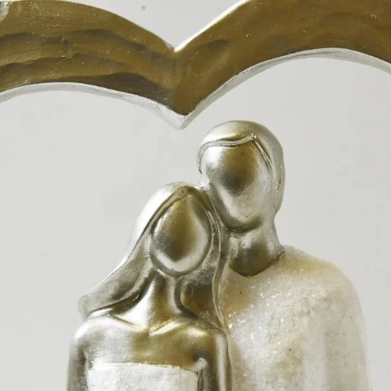 Shop quality Dunelm Couple Sitting in Heart Sculpture, Silver, 25cm in Kenya from vituzote.com Shop in-store or online and get countrywide delivery!