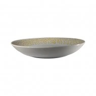 Dunelm Polka Dot Ochre Pasta Bowl