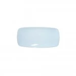 Dunelm Rectangular Individual Cake Slice Plate, White, 9cm 