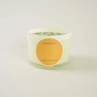 Dunelm Thailand Two Wick Wax Filled Pot, 380 grams