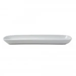 Dunelm Oblong Serving Platter, Purity White 38 cm