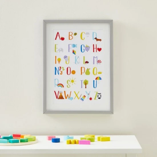 Shop quality Dunelm Rainbow Alphabet Framed Print, 40 by 30 cm ( LXW) in Kenya from vituzote.com Shop in-store or online and get countrywide delivery!