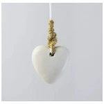 Dunelm Resin Stone Heart Pebble Light Pull, 2cm 