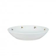 Dunelm 21CM Porcelain Pasta Bowl-Bee