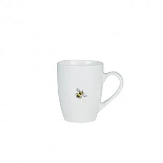 Dunelm Porcelain Bee Mug, White