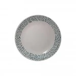 Dunelm Porcelain Pasta Bowl Polka Dot-Teal, 20.5cm 