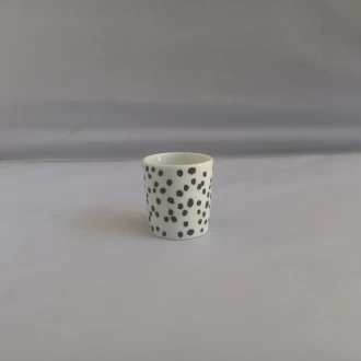 Dunelm Polka Dot Black Toothpick Holder