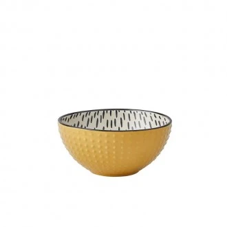 Dunelm Global Ochre Stoneware Rice Bowl