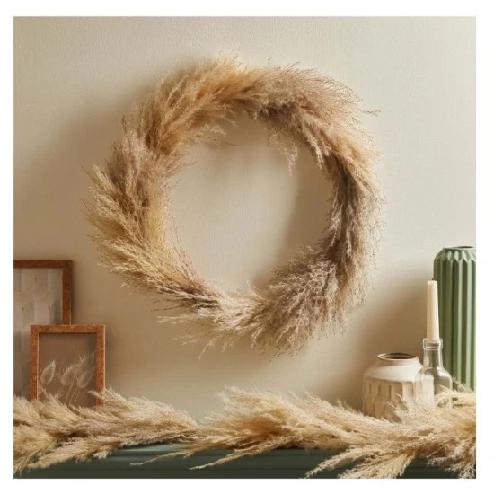 Shop quality Dunelm Seasonal Pampas Wreath Natural, 35cm in Kenya from vituzote.com Shop in-store or online and get countrywide delivery!