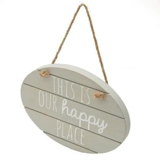Shop quality Dunelm Happy Place Hanging Plaque, 15 cm in Kenya from vituzote.com Shop in-store or online and get countrywide delivery!