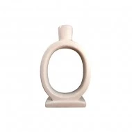 Dunelm Speckled Candle Holder, Pink, 16 cm